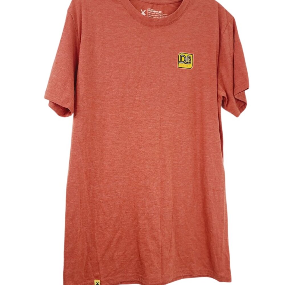 Dutch Bros Men's Orange Short Sleeve Cotton Casual T-Shirt‎ Size Medium